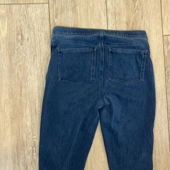 SPANX Jean-ish Ankle Leggings Twilight Rinse Dark Lined Pants 20018R Size L - Picture 6 of 11